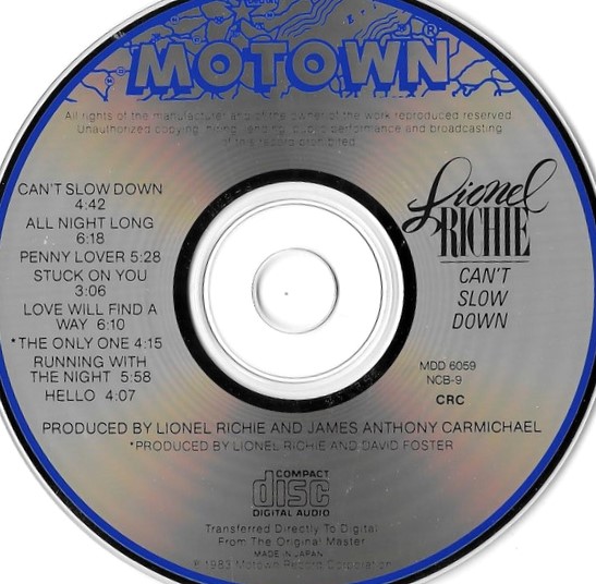 lionel richie cd Lionel Richie – Can't Slow Down Cd Japonés