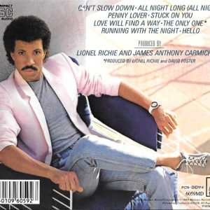 Lionel Richie – Can't Slow Down Cd Japonés