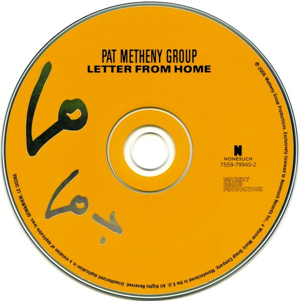 Pat Metheny Group – Letter From Home Cd