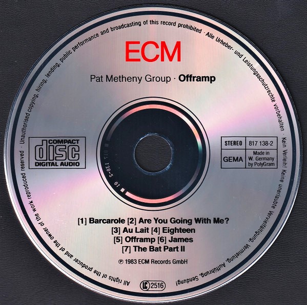 pat metheny offramp cd Pat Metheny Group – Offramp Cd