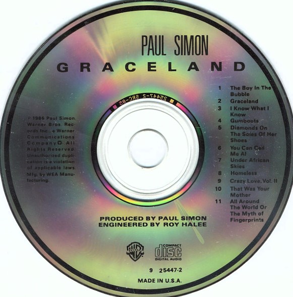 Paul Simon – Graceland Cd