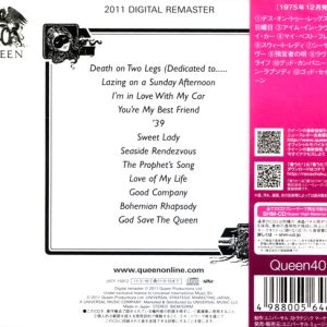 Queen – A Night At The Opera Cd Japonés SHM