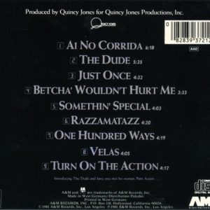 Quincy Jones – The Dude Cd (West Germany)