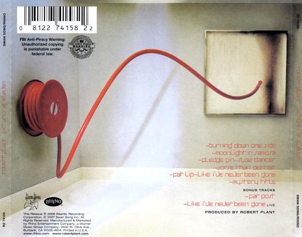 robert plant pictures trasera Robert Plant – Pictures At Eleven Cd (Bonus Tracks)