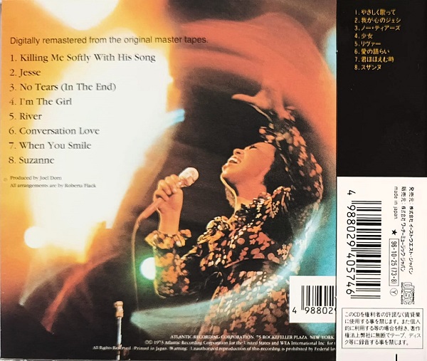 Roberta Flack – Killing Me Softly Cd
