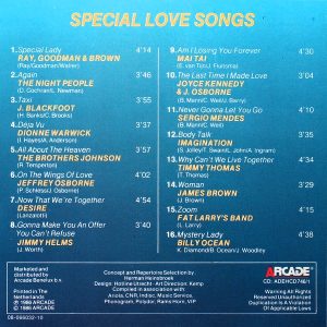 Special Love Songs - 16 Soft Soul Songs Cd Japonés / Holanda (Varios Artistas)