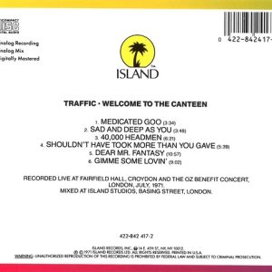 Traffic – Welcome To The Canteen Cd