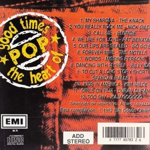 Good Times The Heart Of Pop 80s Cd (Varios Artistas)