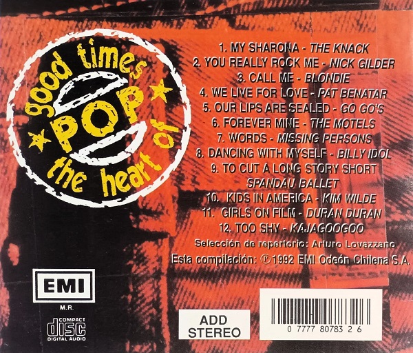 variado good times trasera Good Times The Heart Of Pop 80s Cd (Varios Artistas)