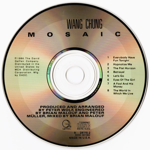 Wang Chung – Mosaic Cd