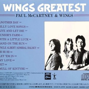 Wings – Greatest Cd Japonés