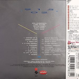 Yes – 90125 Cd Japonés (Bonus Tracks)