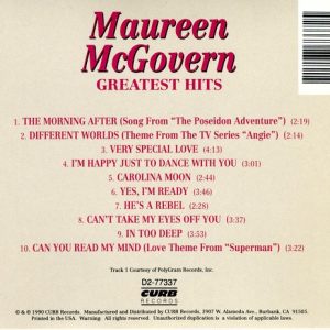 Maureen McGovern – Greatest Hits Cd