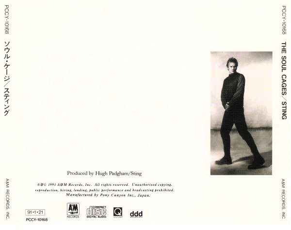 Sting – The Soul Cages Cd Japonés