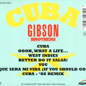 Gibson Brothers – Cuba Cd (Bonus Tracks)