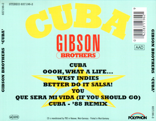 Gibson Brothers – Cuba Cd (Bonus Tracks)