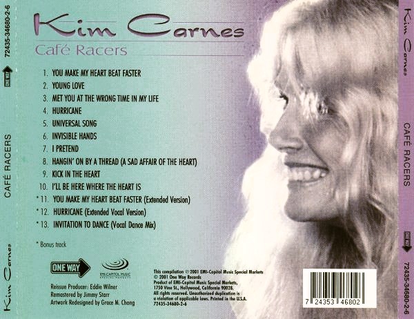 kim carnes cafe racer trasera Kim Carnes – Café Racers Cd (Bonus Tracks)