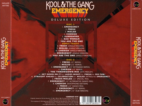 kool & the gang emergency trasera Kool & The Gang – Emergency Cd Deluxe Edition (Bonus Tracks)