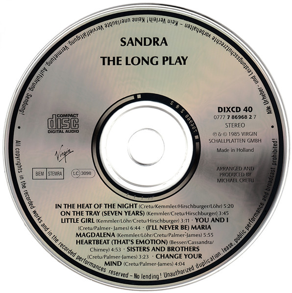 Sandra – The Long Play Cd
