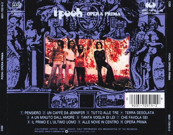I Pooh – Opera Prima Cd