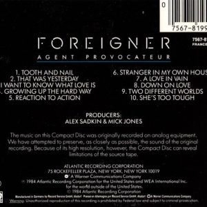 Foreigner – Agent Provocateur Cd