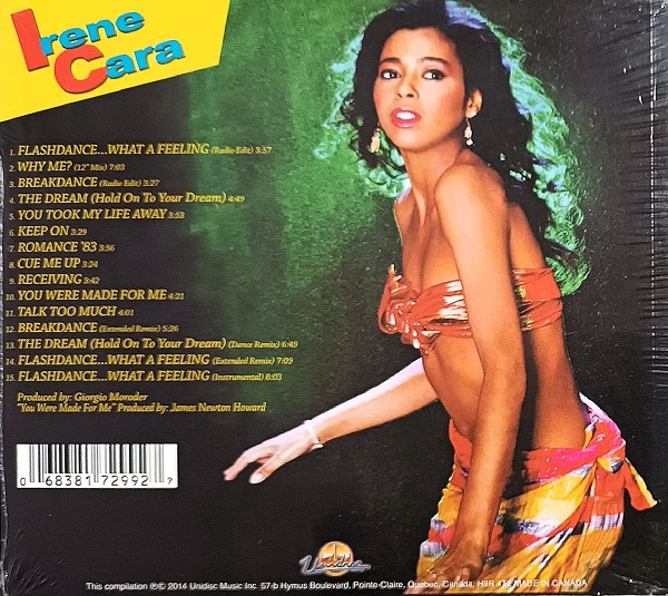 irene cara trasera Irene Cara – What A Feelin' Cd (Mini Lp - Bonus Tracks)