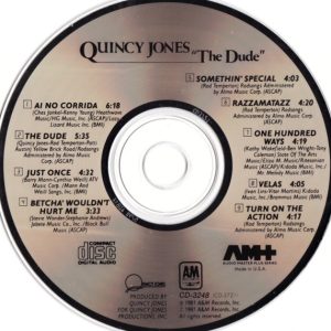 Quincy Jones – The Dude Cd (Usa)