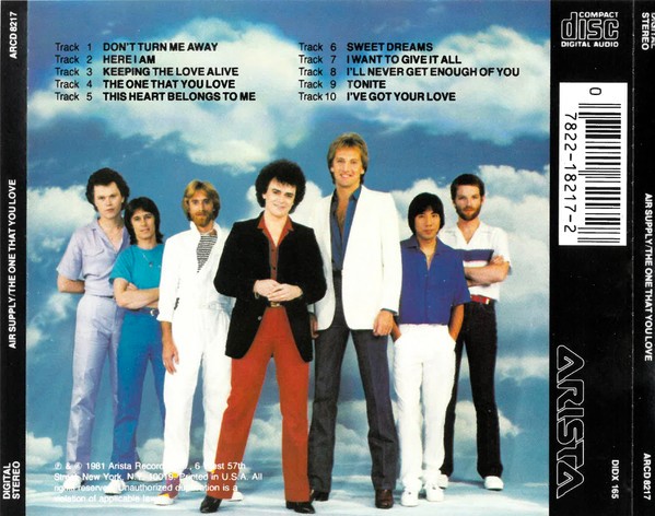 Air Supply – The One That You Love Cd Japonés