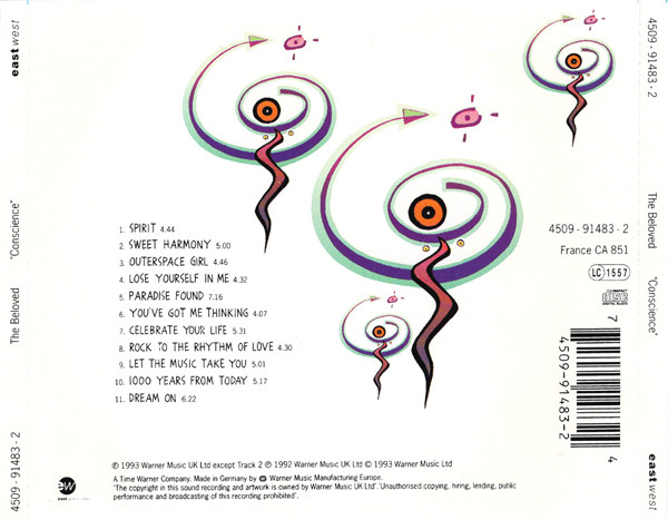 beloved trasera The Beloved – Conscience Cd
