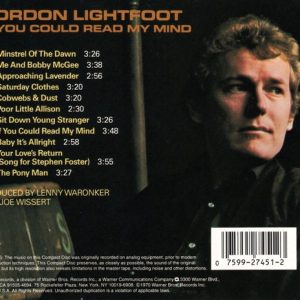 Gordon Lightfoot – If You Could Read My Mind Cd
