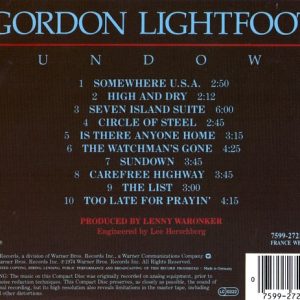 Gordon Lightfoot – Sundown Cd
