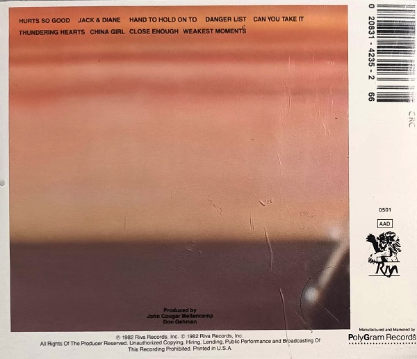 John Cougar – American Fool Cd