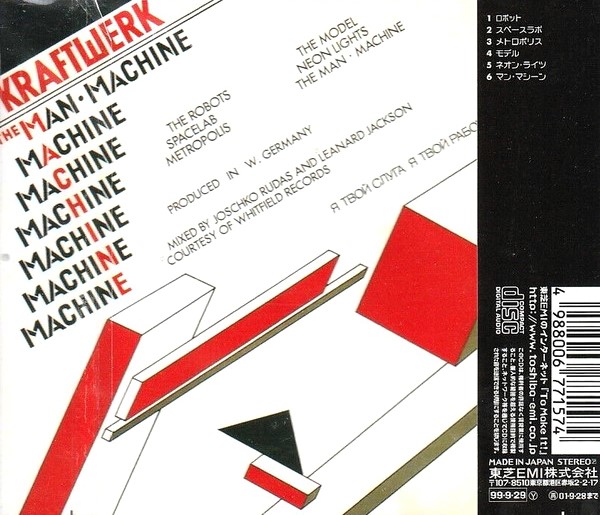 Kraftwerk – The Man Machine Cd Japonés