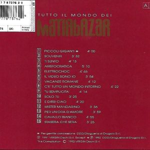 Matia Bazar – Tutto Il Mondo Dei Matia Bazar Cd (Compilación en Italiano)