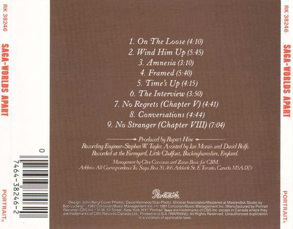 Saga – Worlds Apart Cd