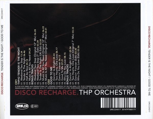 THP – #2 Tender Is The Night / Good To Me Cd (Bonus Tracks)