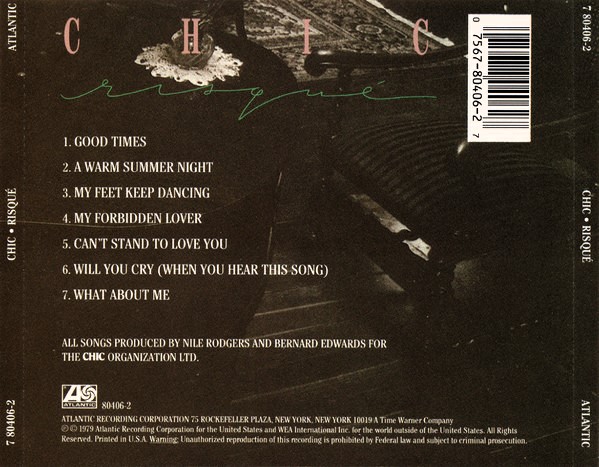 Chic – Risqué Cd