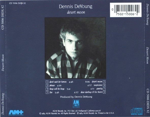 dennis deyoung trasera Dennis DeYoung – Desert Moon Cd