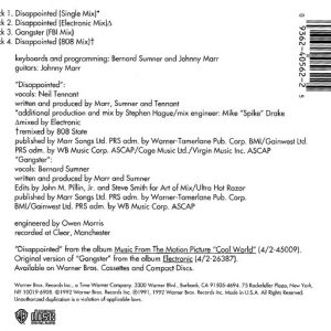 Electronic – Disappointed Cd Maxi Single
