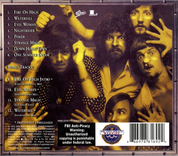 elo face trasera Electric Light Orchestra – Face The Music Cd (Bonus Tracks)