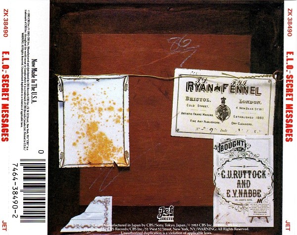 elo secret trasera Electric Light Orchestra – Secret Messages Cd
