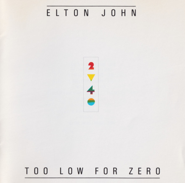elton john too frontal Elton John – Too Low For Zero Cd