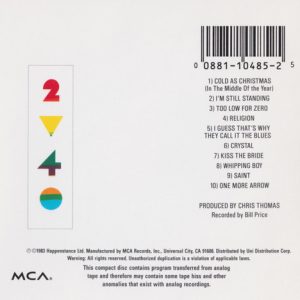 Elton John – Too Low For Zero Cd