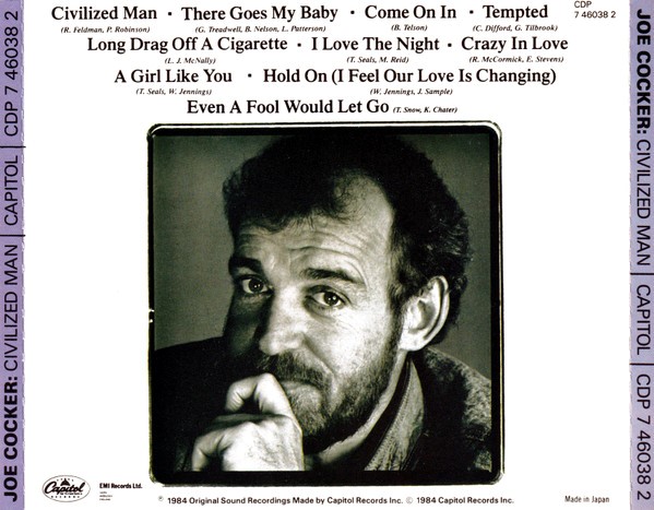joe cocker civilized man trasera Joe Cocker – Civilized Man Cd Japonés (AOR)