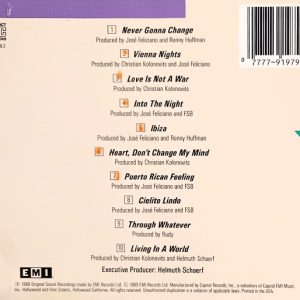 José Feliciano – I'm Never Gonna Change Cd