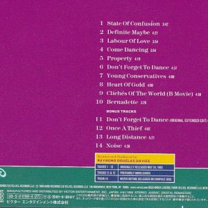 The Kinks – State Of Confusion Cd Japonés (Bonus Tracks)