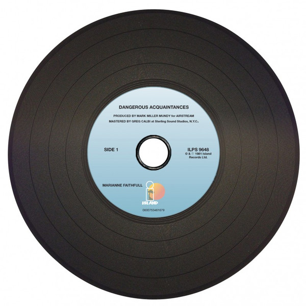 marianne faithfull cd Marianne Faithfull – Dangerous Acquaintances Cd (Cardboard Sleeve - Black Cd)