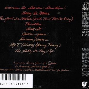 Michael Jackson – Thriller Cd Japones (Edic. 1987 Pre-Emphasis)