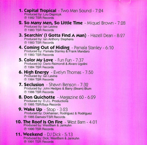 TSR Retro Dance Classics Cd (Varios Artistas : Magazine 60 - Two Man Sound - Miquel Brown)