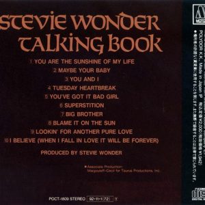 Stevie Wonder – Talking Book Cd Japonés